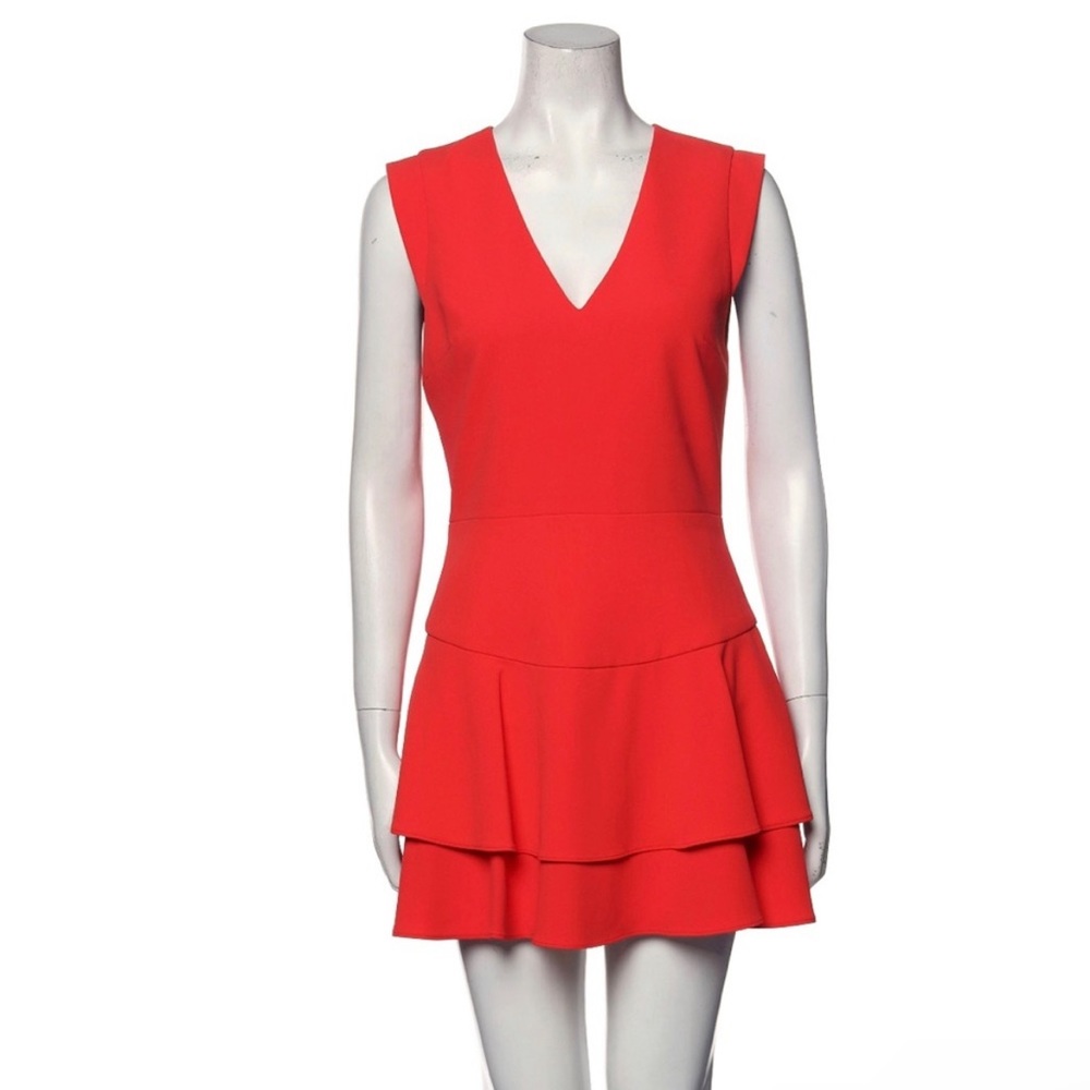 Alice and Olivia bright red dress